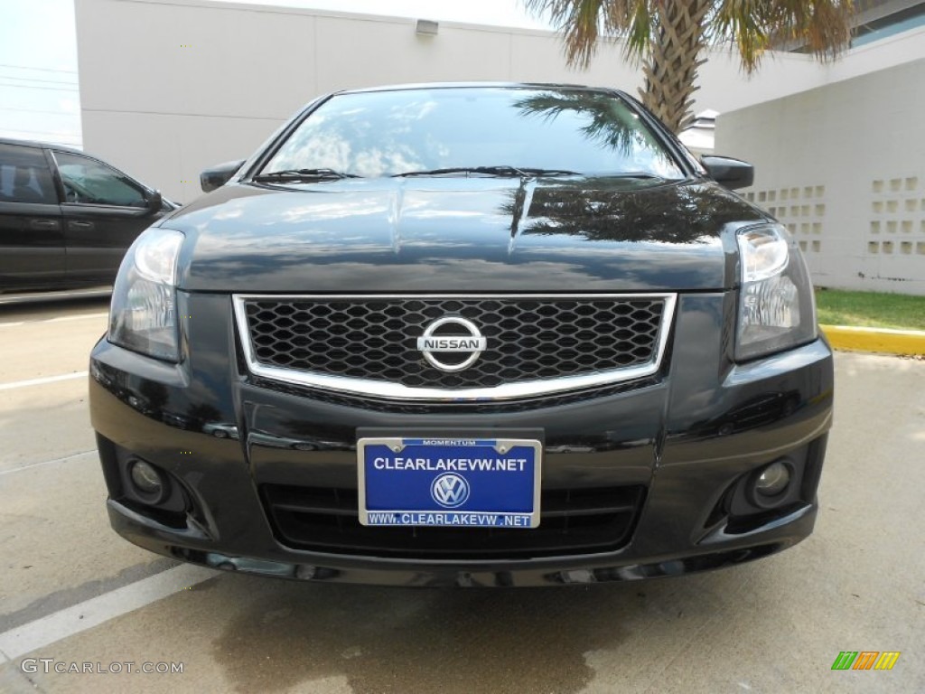 2012 Sentra 2.0 SR Special Edition - Super Black / Charcoal photo #2