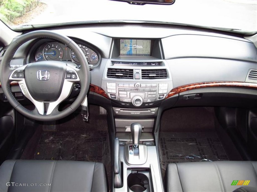 2012 Honda Accord Crosstour EX-L Black Dashboard Photo #67368998