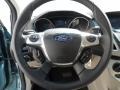 2012 Ford Focus Stone Interior Steering Wheel Photo