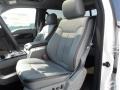 Platinum Steel Gray/Black Leather Front Seat Photo for 2012 Ford F150 #67370822