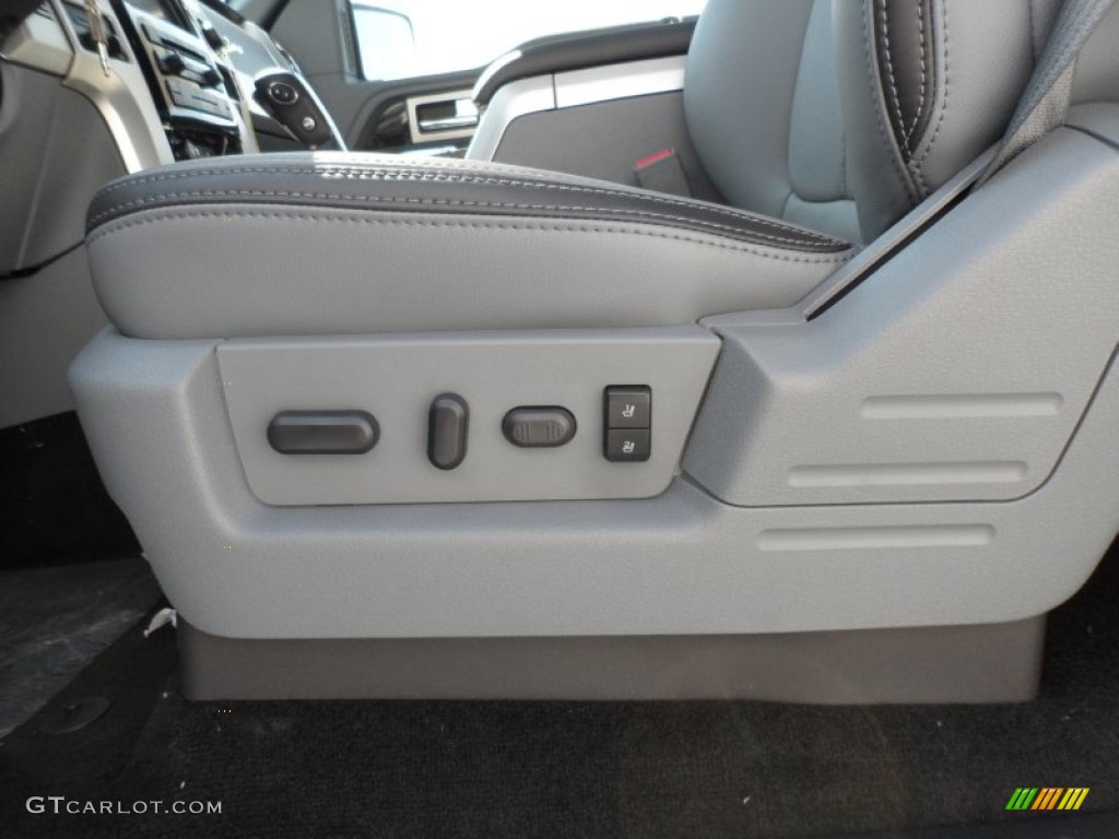 2012 F150 Platinum SuperCrew 4x4 - White Platinum Metallic Tri-Coat / Platinum Steel Gray/Black Leather photo #25