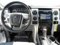 Platinum Steel Gray/Black Leather Dashboard Photo for 2012 Ford F150 #67370852