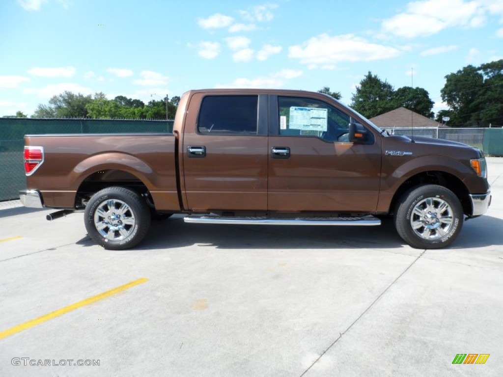 2012 F150 XLT SuperCrew - Golden Bronze Metallic / Pale Adobe photo #2