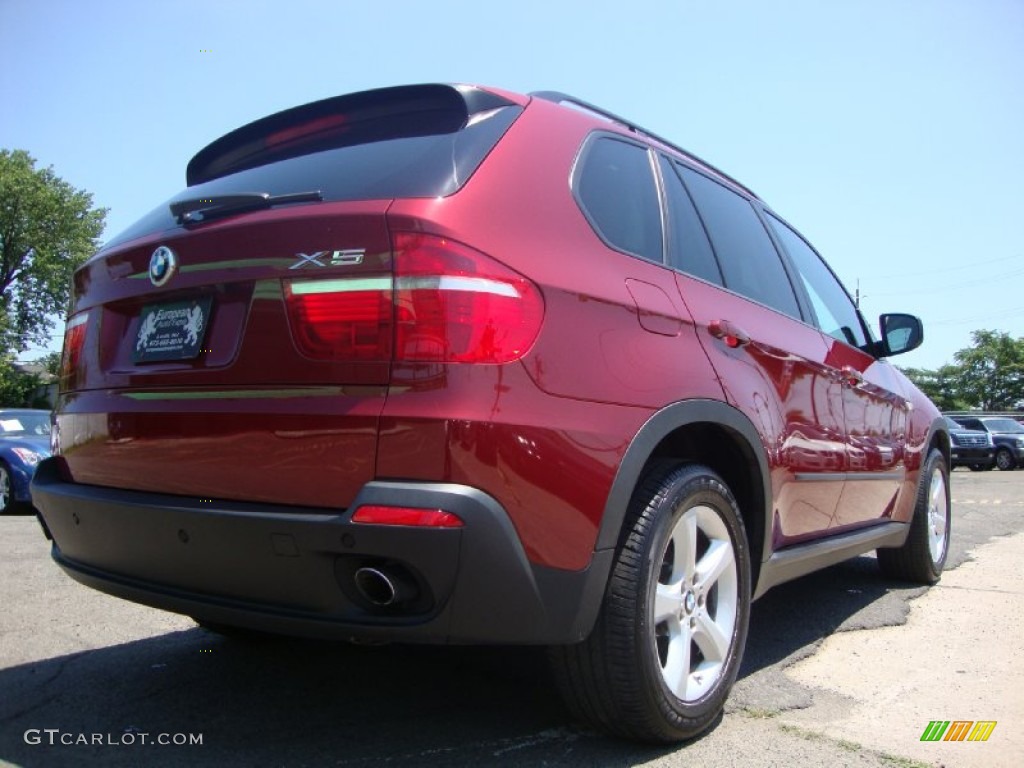 2009 X5 xDrive30i - Vermillion Red Metallic / Black photo #3