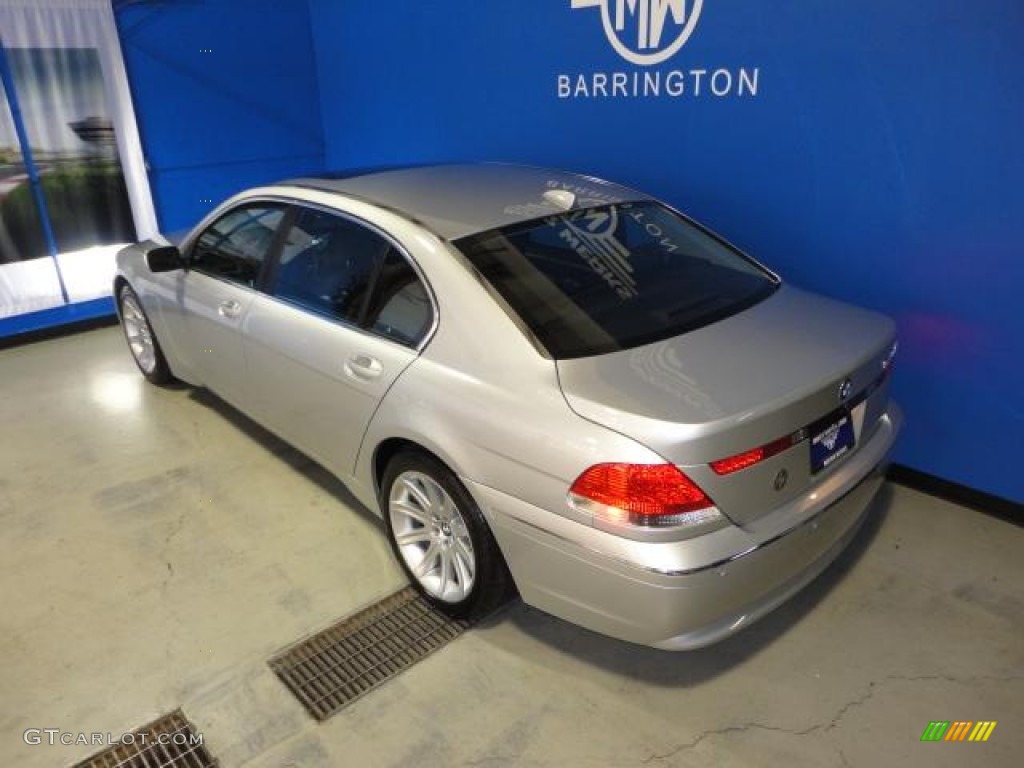 2005 7 Series 745Li Sedan - Titanium Silver Metallic / Black/Black photo #29