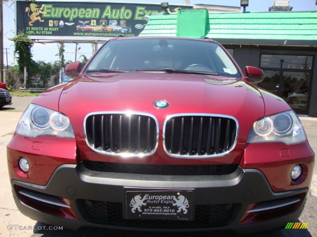 2009 X5 xDrive30i - Vermillion Red Metallic / Black photo #16