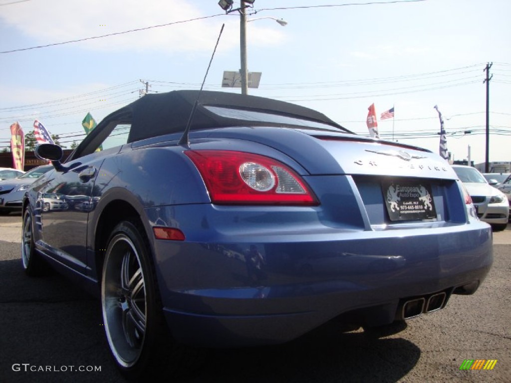 2005 Crossfire Limited Roadster - Aero Blue Pearlcoat / Dark Slate Grey/Medium Slate Grey photo #3