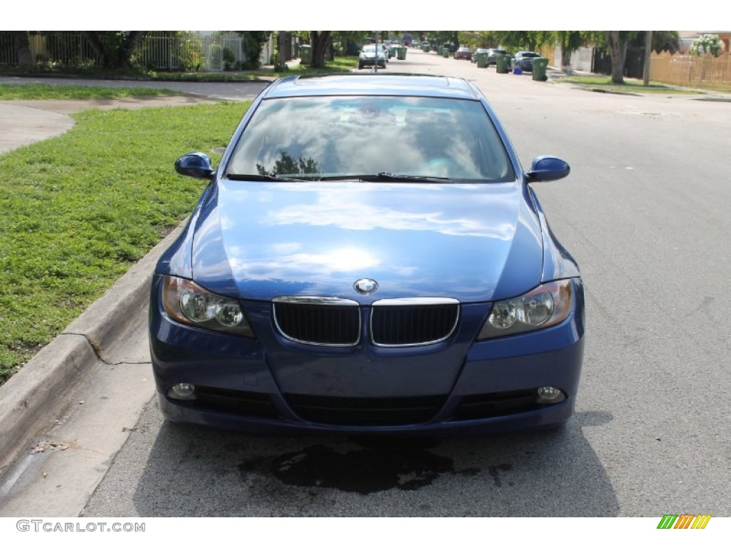2007 3 Series 328i Sedan - Montego Blue Metallic / Beige photo #11