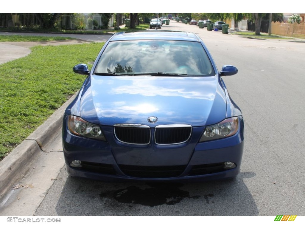 2007 3 Series 328i Sedan - Montego Blue Metallic / Beige photo #11