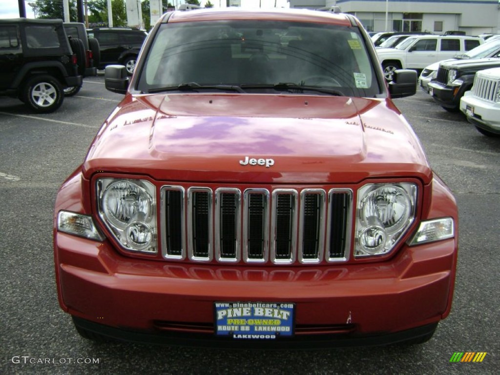 2009 Liberty Sport 4x4 - Sunburst Orange Pearl / Dark Slate Gray photo #2