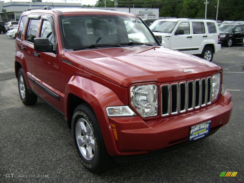 2009 Liberty Sport 4x4 - Sunburst Orange Pearl / Dark Slate Gray photo #3