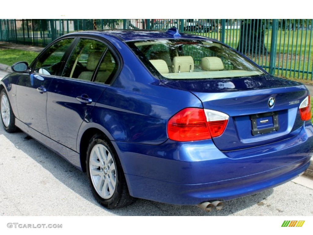 2007 3 Series 328i Sedan - Montego Blue Metallic / Beige photo #15