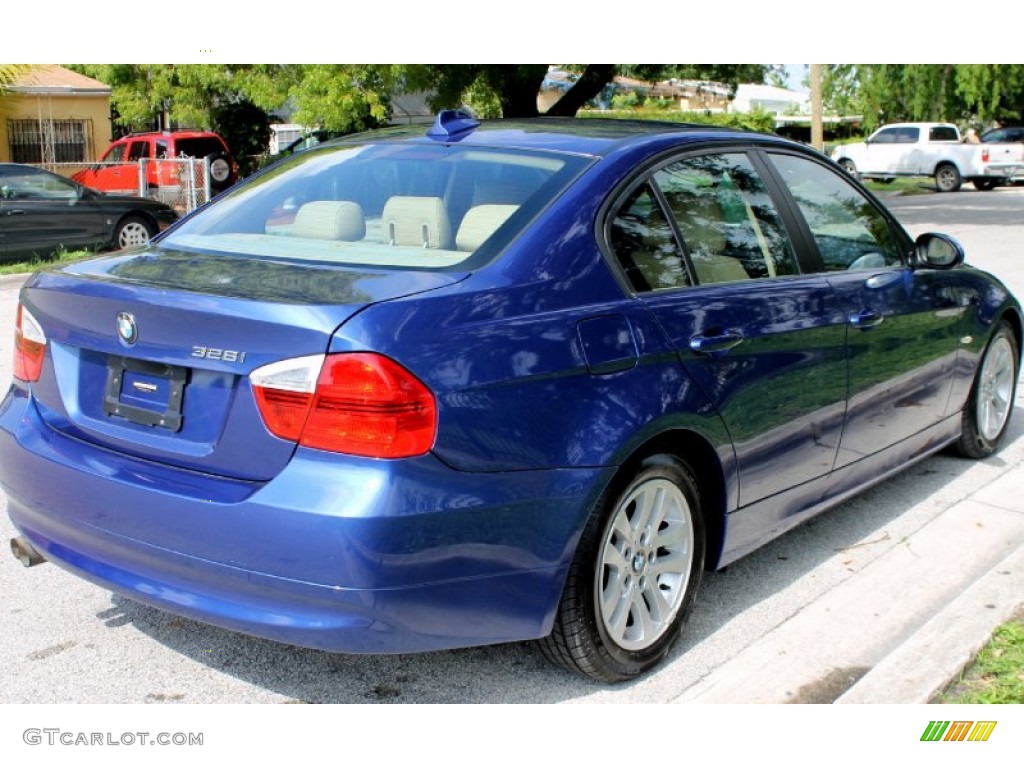 2007 3 Series 328i Sedan - Montego Blue Metallic / Beige photo #16