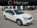 White Suede 2009 Ford Focus S Sedan