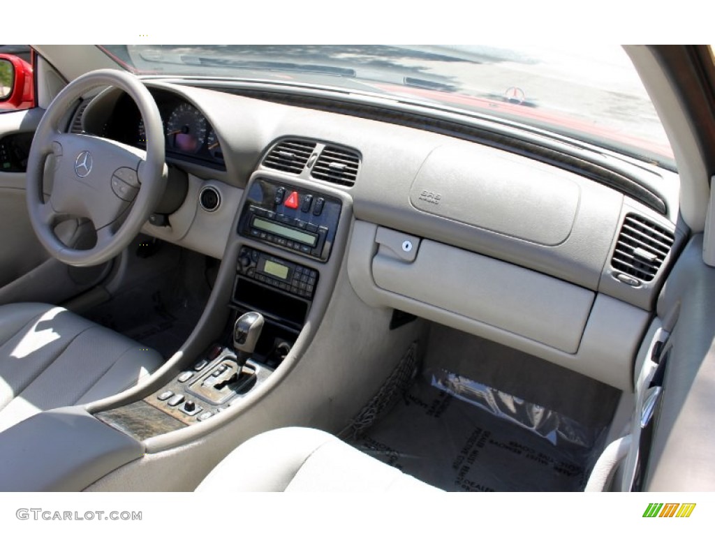 2001 CLK 430 Cabriolet - Magma Red / Ash photo #38