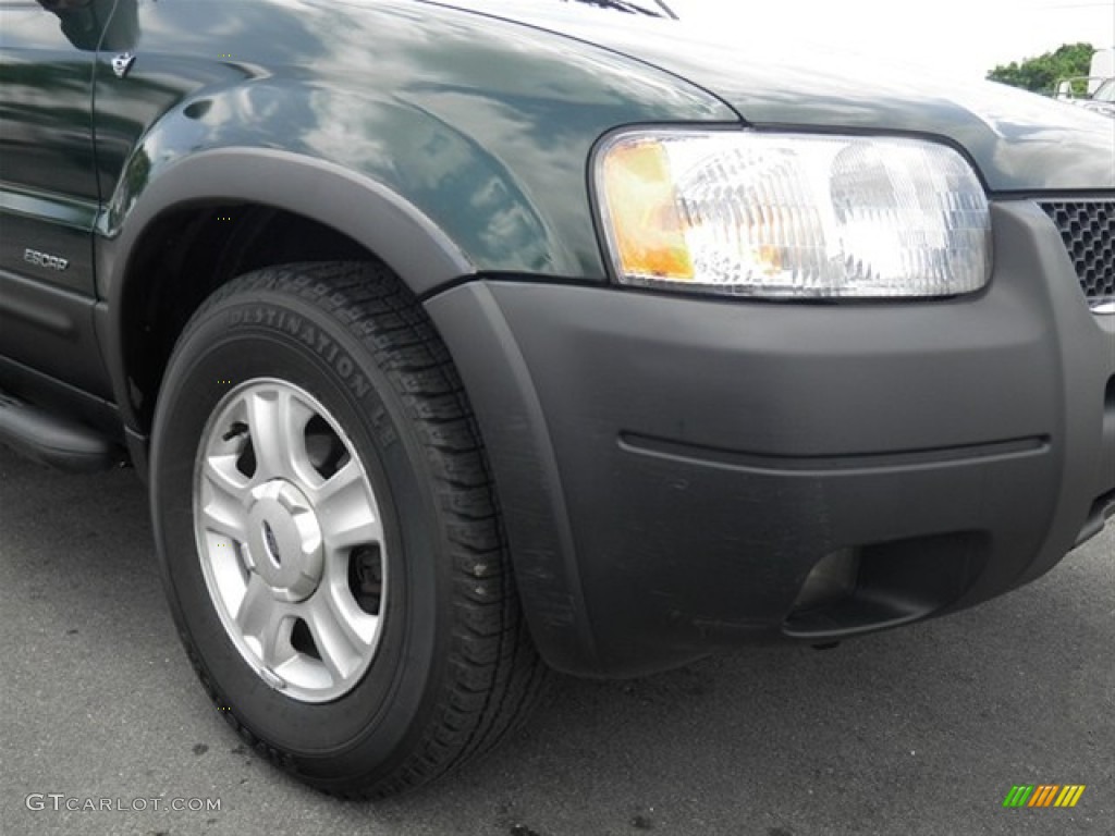 2002 Escape XLT V6 4WD - Dark Highland Green Metallic / Medium Parchment photo #2