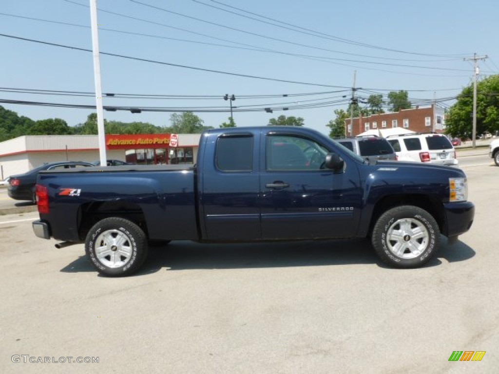 2010 Silverado 1500 LT Extended Cab 4x4 - Imperial Blue Metallic / Ebony photo #6