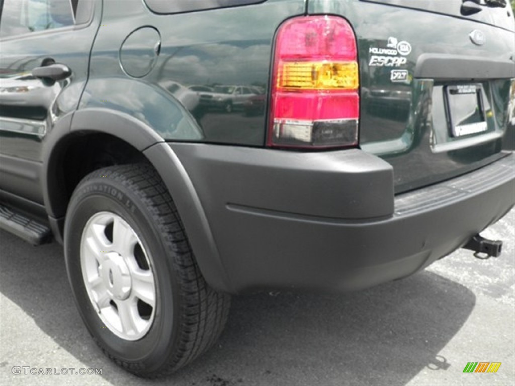 2002 Escape XLT V6 4WD - Dark Highland Green Metallic / Medium Parchment photo #11
