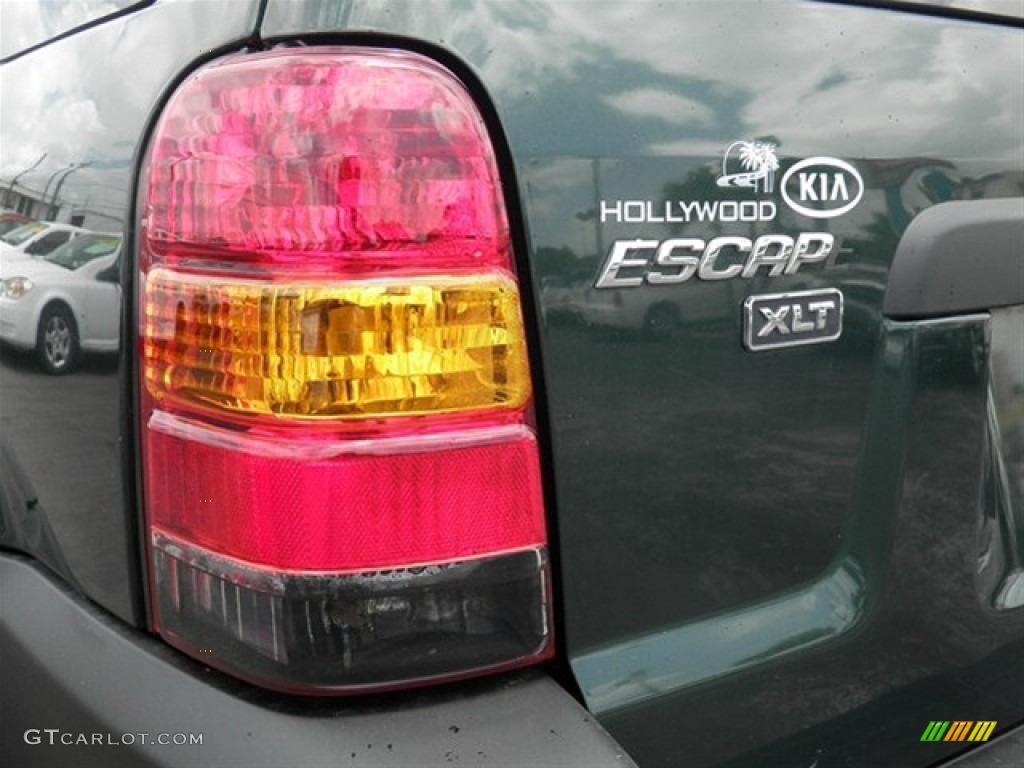 2002 Escape XLT V6 4WD - Dark Highland Green Metallic / Medium Parchment photo #12