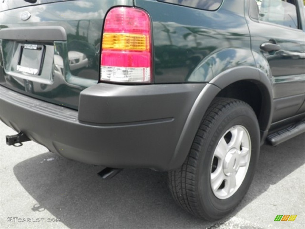 2002 Escape XLT V6 4WD - Dark Highland Green Metallic / Medium Parchment photo #15