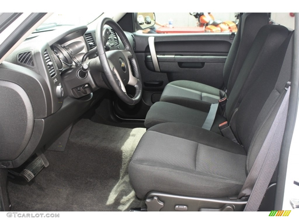 Ebony Interior 2010 Chevrolet Silverado 1500 LT Extended Cab Photo #67376159