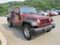 2010 Red Rock Crystal Pearl Jeep Wrangler Unlimited Rubicon 4x4  photo #5