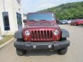 2010 Red Rock Crystal Pearl Jeep Wrangler Unlimited Rubicon 4x4  photo #6