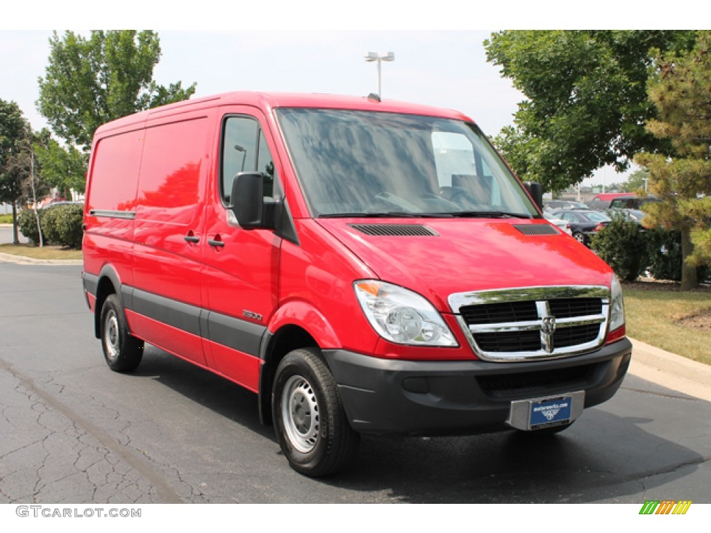 Flame Red 2008 Dodge Sprinter Van 2500 Cargo Exterior Photo #67377356