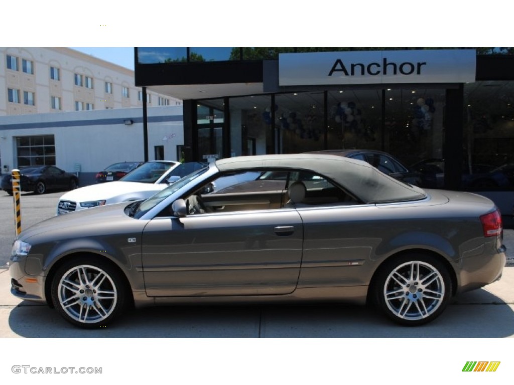 2009 A4 2.0T quattro Cabriolet - Dakar Beige Metallic / Beige photo #3