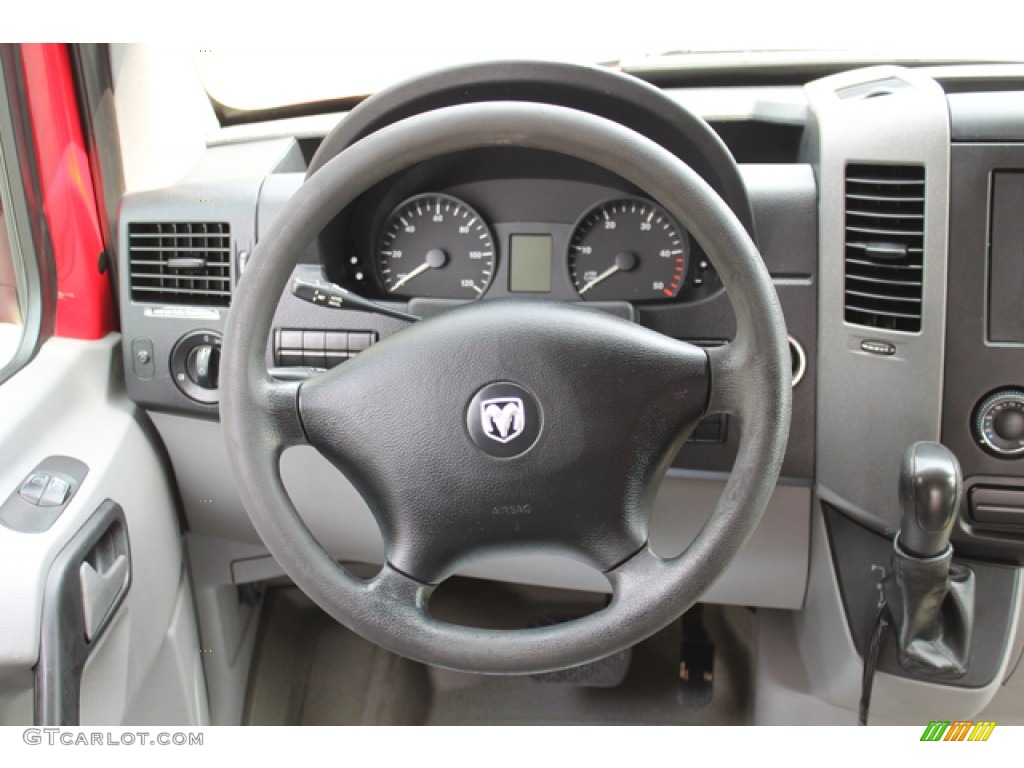 2008 Dodge Sprinter Van 2500 Cargo Gray Steering Wheel Photo #67377413