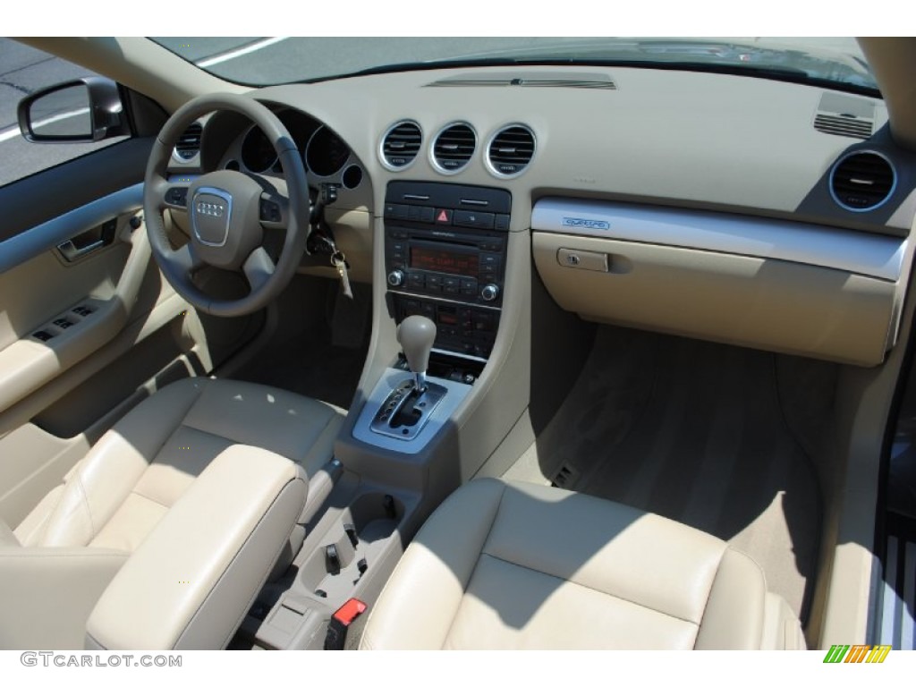 2009 A4 2.0T quattro Cabriolet - Dakar Beige Metallic / Beige photo #10