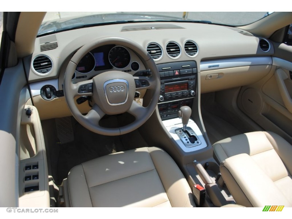 2009 A4 2.0T quattro Cabriolet - Dakar Beige Metallic / Beige photo #16