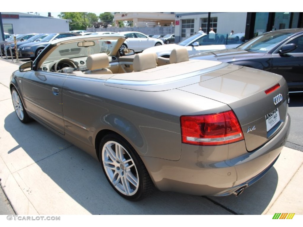 2009 A4 2.0T quattro Cabriolet - Dakar Beige Metallic / Beige photo #17
