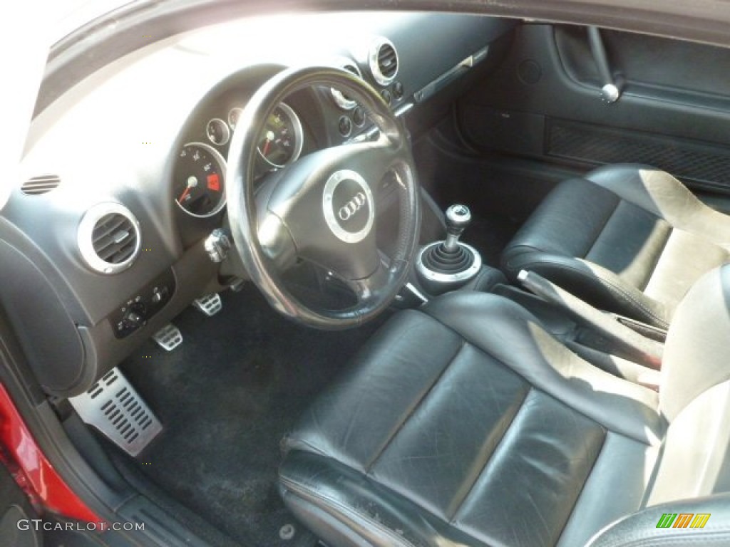 Ebony Black Interior 2001 Audi TT 1.8T quattro Coupe Photo #67378568