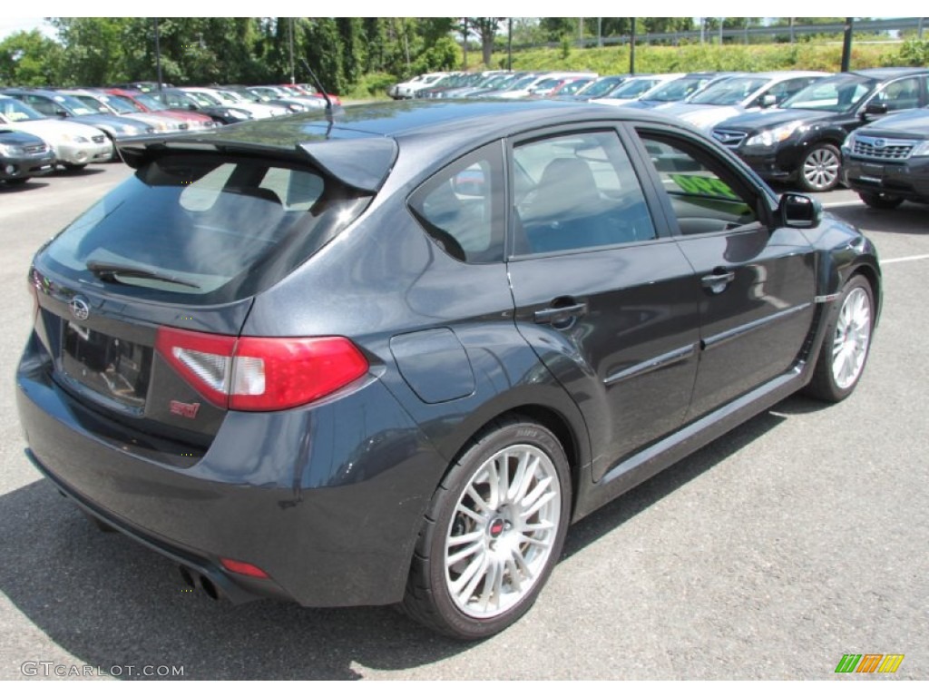 2008 Impreza WRX STi - Dark Gray Metallic / Carbon Black/Graphite Gray Alcantara photo #6