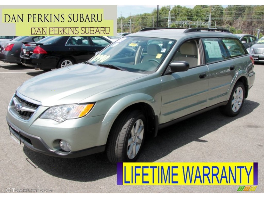 2009 Outback 2.5i Special Edition Wagon - Seacrest Green Metallic / Warm Ivory photo #1