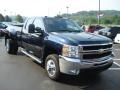 2008 Dark Blue Metallic Chevrolet Silverado 3500HD LS Crew Cab 4x4 Dually  photo #4