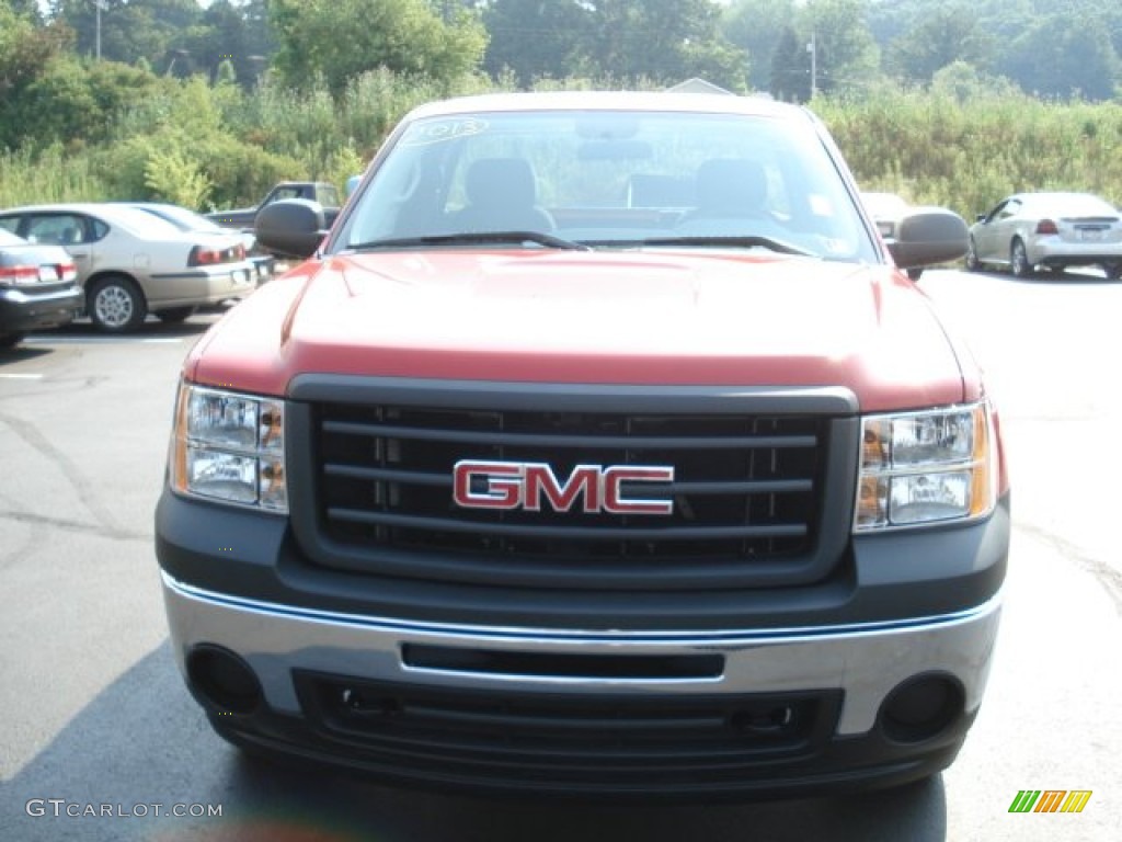 2013 Sierra 1500 Regular Cab 4x4 - Fire Red / Dark Titanium photo #3