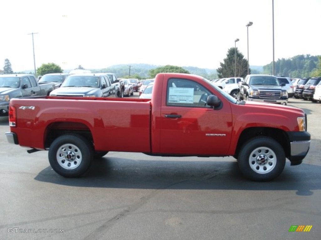 2013 Sierra 1500 Regular Cab 4x4 - Fire Red / Dark Titanium photo #5