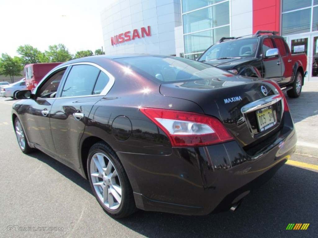 2010 Maxima 3.5 S - Crimson Black / Charcoal photo #5