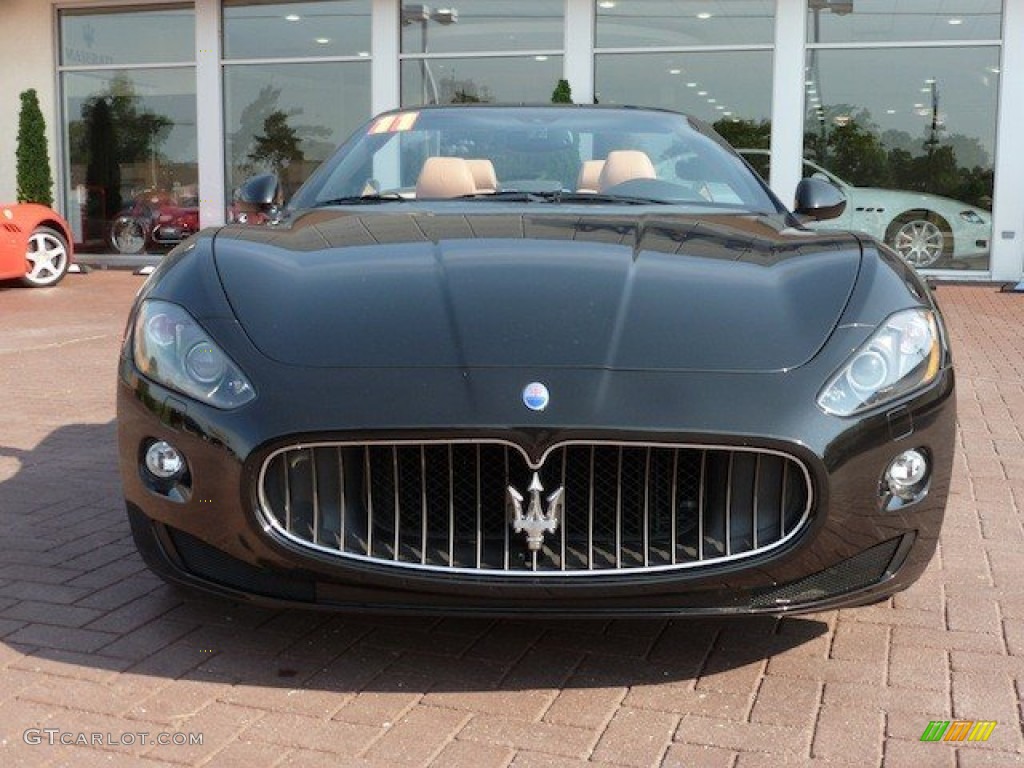 Nero Carbonio (Black Metallic) 2011 Maserati GranTurismo Convertible GranCabrio Exterior Photo #67382276