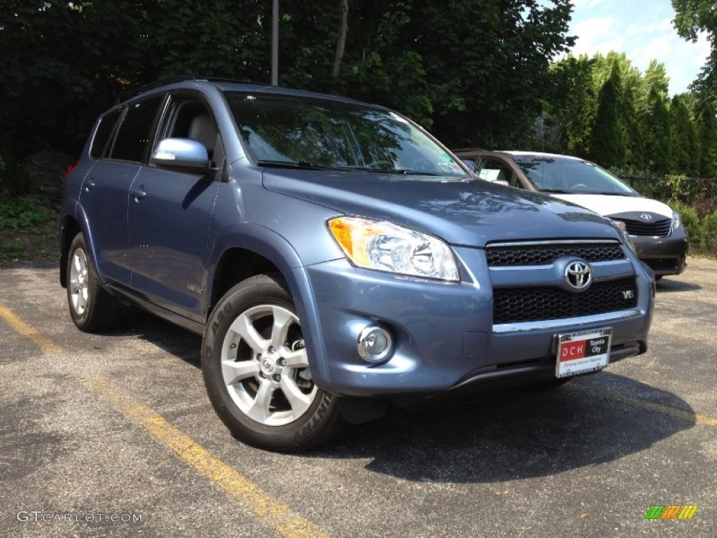 2009 RAV4 Limited V6 4WD - Pacific Blue Metallic / Ash Gray photo #1