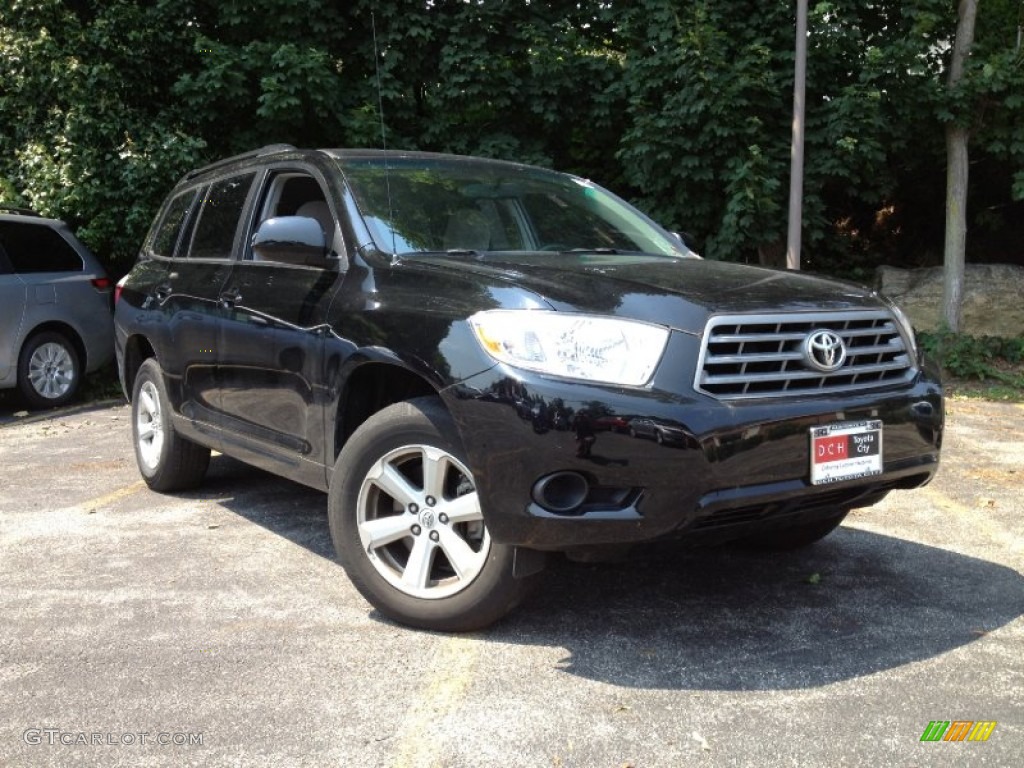 2009 Highlander V6 4WD - Black / Ash photo #1
