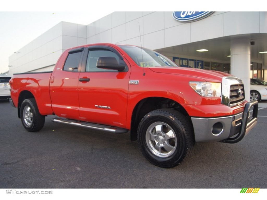 2007 Tundra SR5 Double Cab - Radiant Red / Graphite Gray photo #1