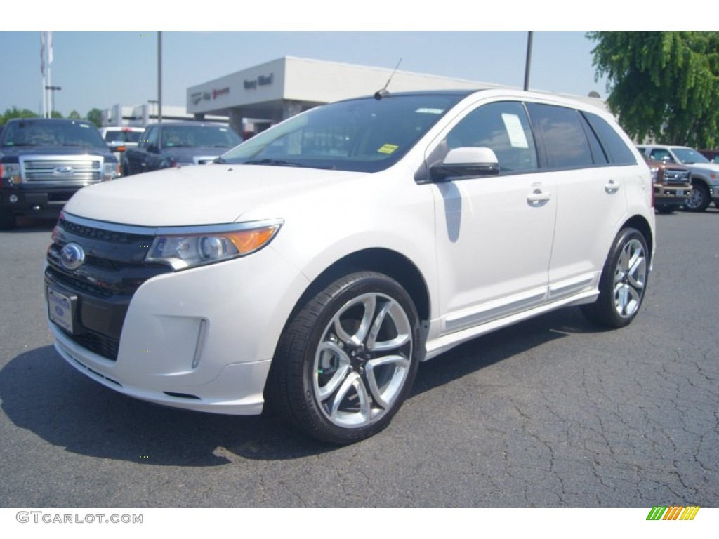 2013 Edge Sport - White Platinum Tri-Coat / Charcoal Black/Liquid Silver Smoke Metallic photo #6