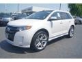 White Platinum Tri-Coat 2013 Ford Edge Sport Exterior