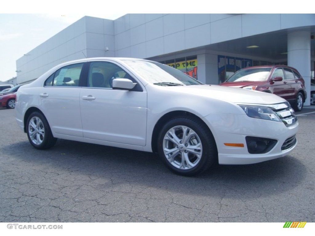 White Platinum Tri-Coat Ford Fusion