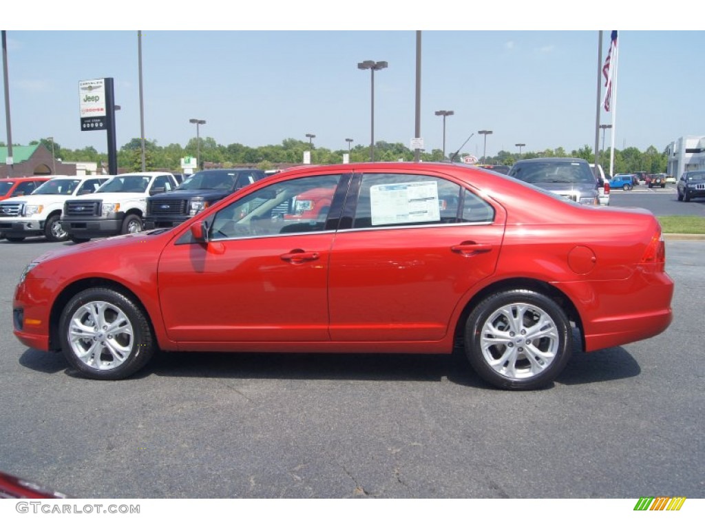 Red Candy Metallic 2012 Ford Fusion SE Exterior Photo #67388222