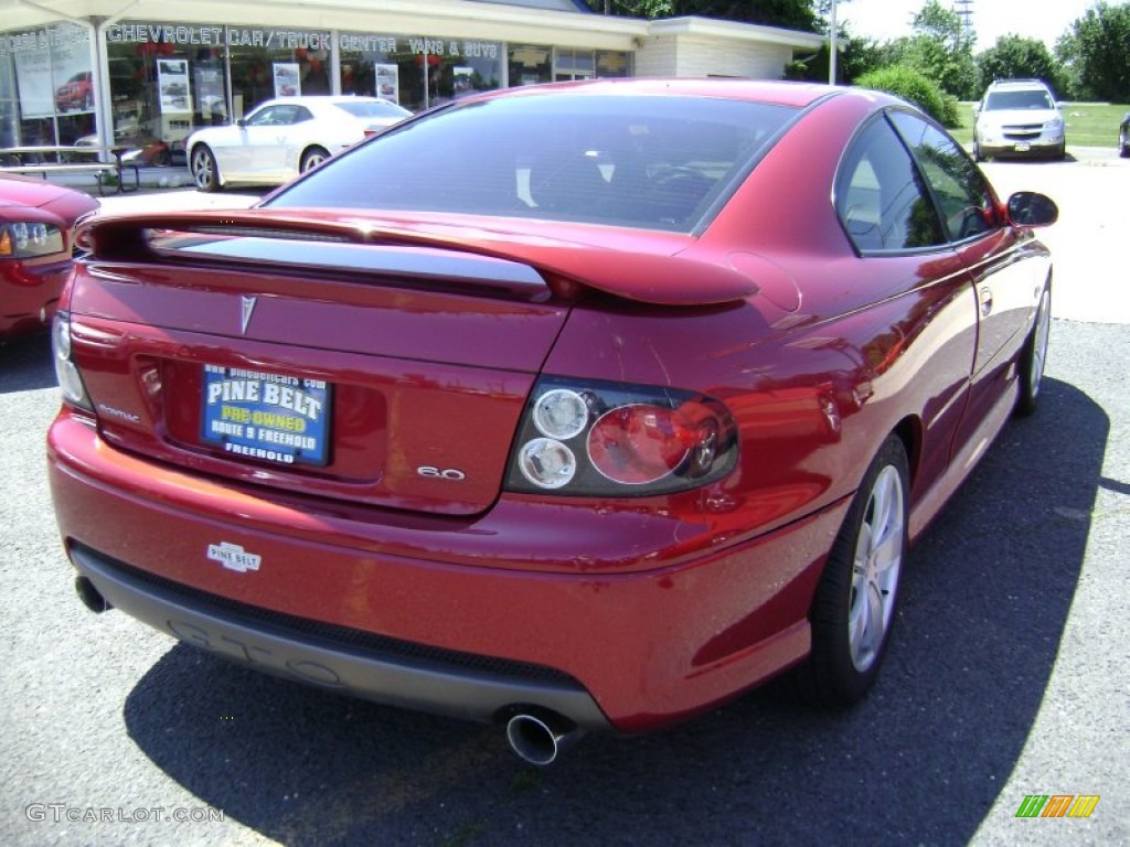 2006 GTO Coupe - Spice Red Metallic / Black photo #4