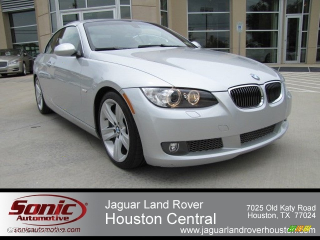 2009 3 Series 335i Convertible - Titanium Silver Metallic / Black photo #1